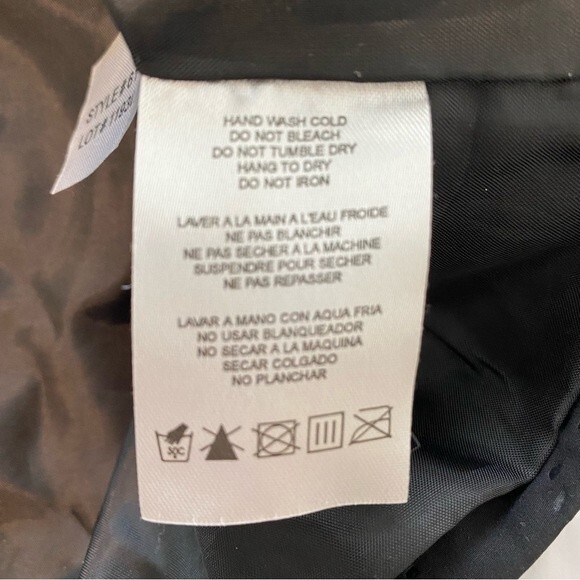 FRENCH DRESSING FDJ Bronze Metallic Brown Jacket Full Zip Pockets SZ SP - Picture 11 of 12